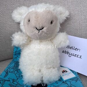 Jellycat Little Lamb Plush Toy NWT Authentic With Dust Bag L3L